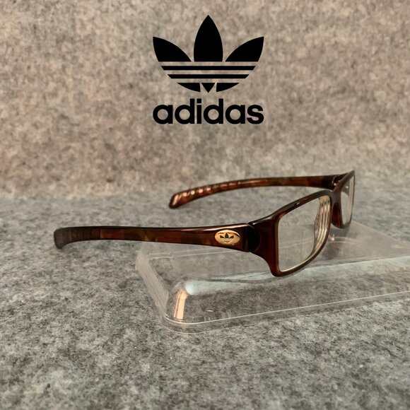 Adidas ah52 20 Havana 6051 Optical/Prescription Rectangle Eyeglasses Frame - Picture 1 of 14